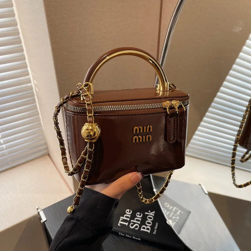 Spring Retro Chain Handle Women's  Fashion  Box Bag