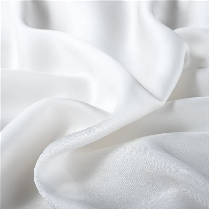 Bed Sheet Luxury Solid Color Double Queen Size Mattress Cover