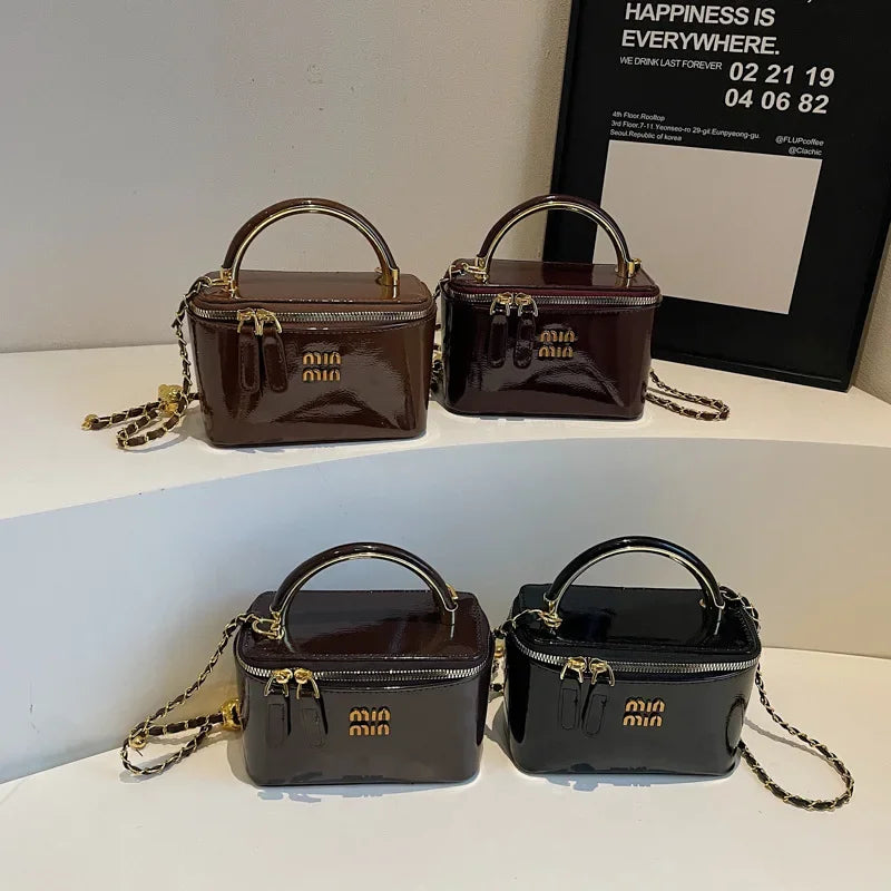 Spring Retro Chain Handle Women's  Fashion  Box Bag