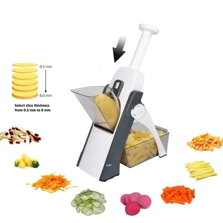 🥗 Safe Mandoline Slicer | Multi-Vegetable Chopper &amp; Cutter