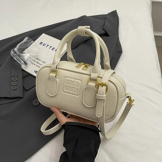 Korean Fashion Retro Bowling Bag Women's