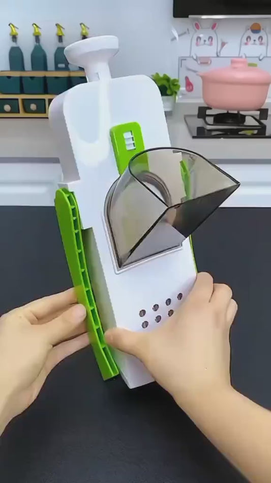 🥗 Safe Mandoline Slicer | Multi-Vegetable Chopper &amp; Cutter